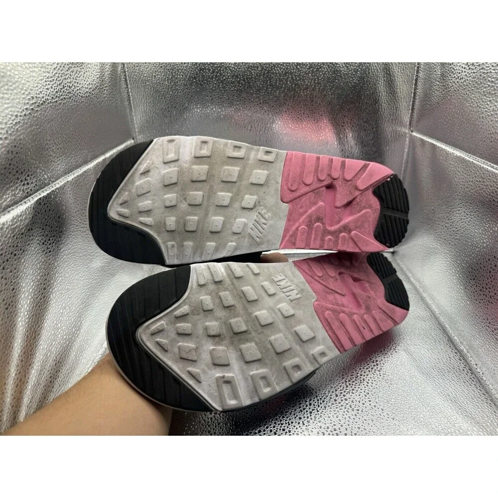 NIKE AIR MAX 90 SLIDES WHITE ROSE PINK SMOKE Sz 15 BQ4635 100‎ LIGHT INFRARED